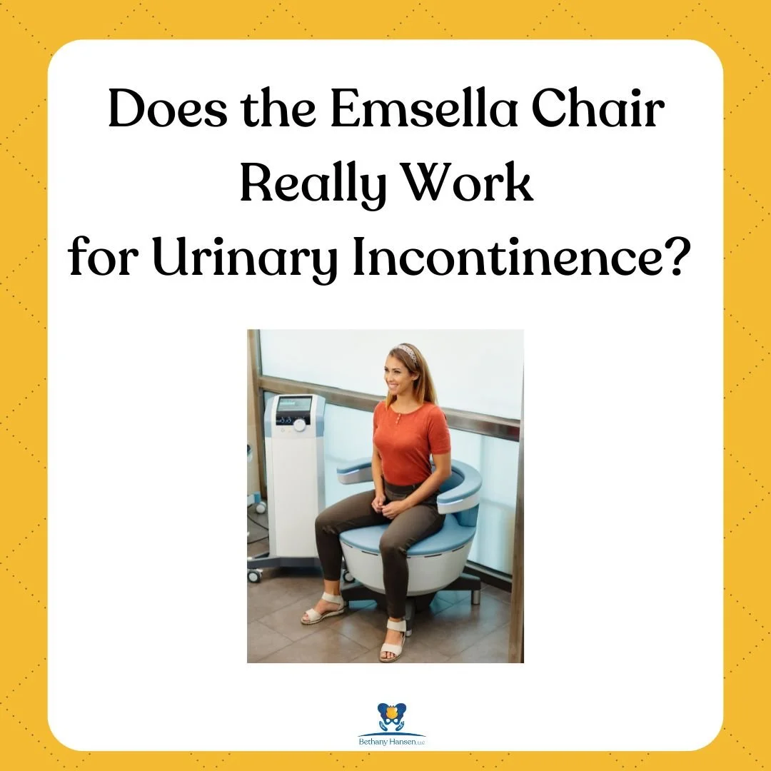 woman sitting on Emsella chair