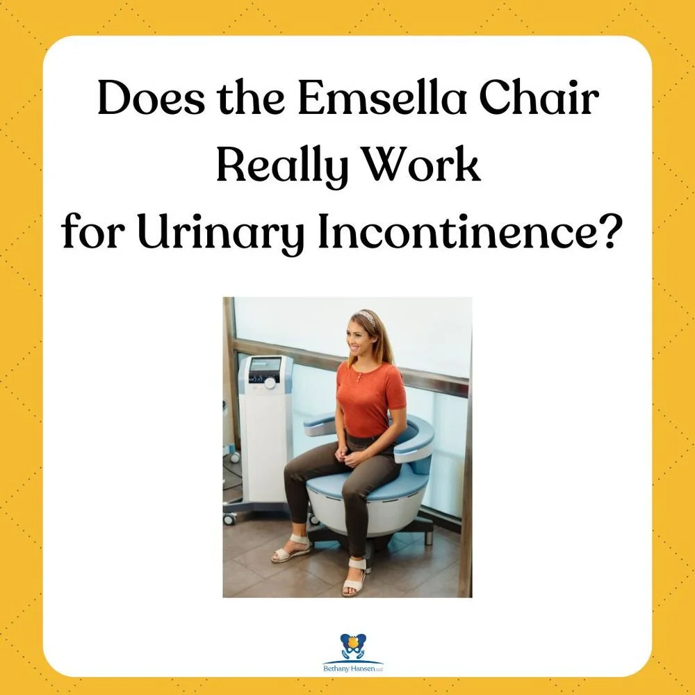 Does the Emsella Chair Really Work for Urinary Incontinence?, Bethany Hansen PT blog